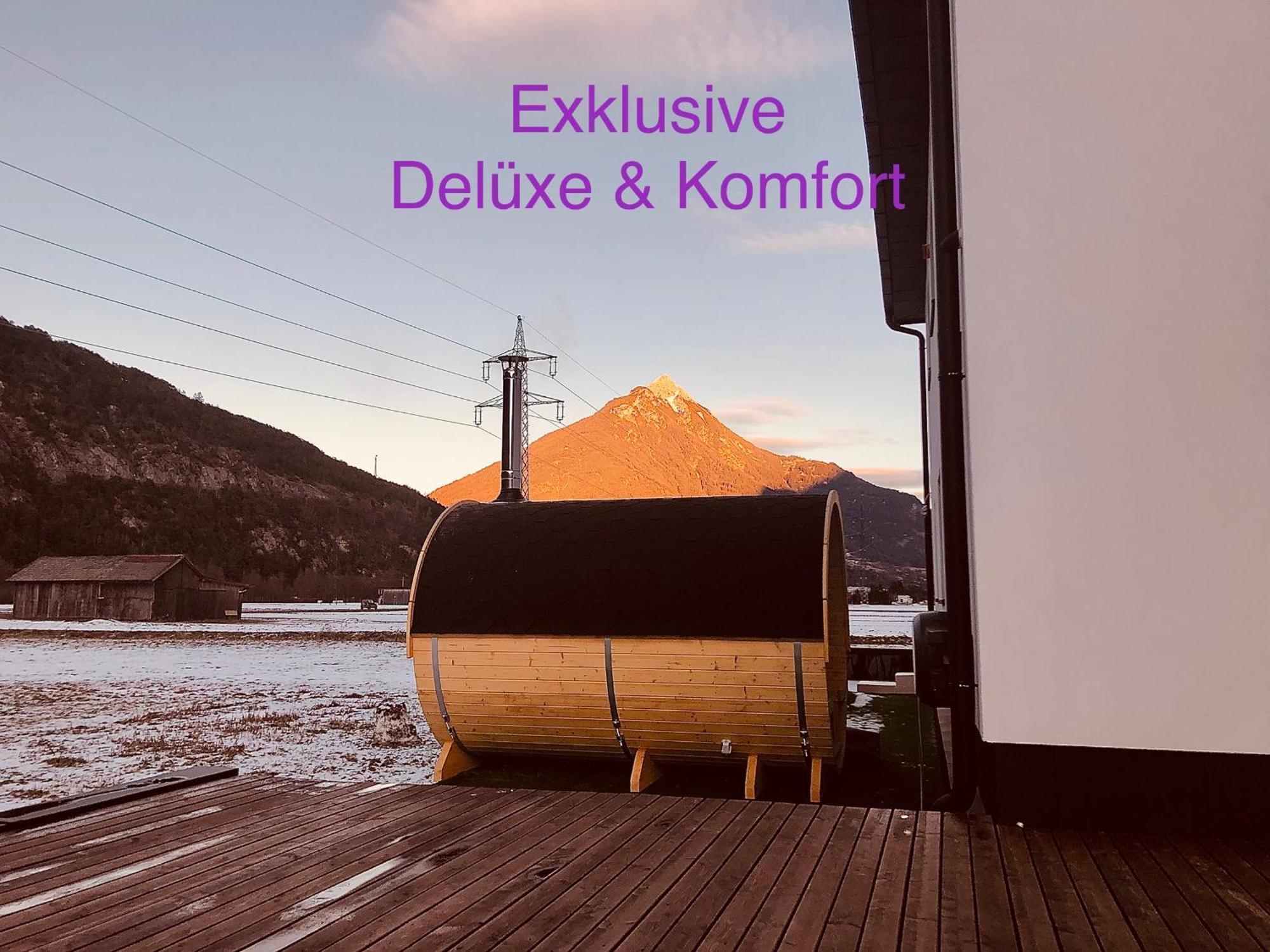 Deluxefort Fuer 10 Gaeste Mit Eigenem Whirlpool Und Fasssauna Имст Экстерьер фото